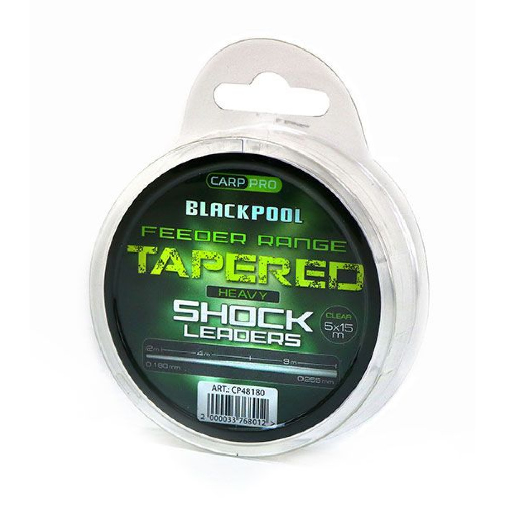 FIR LEADER BLACKPOOL CARP TAPERED MONO 0,16-0,225 MM 15 M X 5 PCS 
