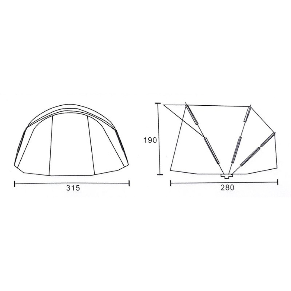 CORT DIAMOND DOME 2 MAN CU CAPSULA 10000 MM 