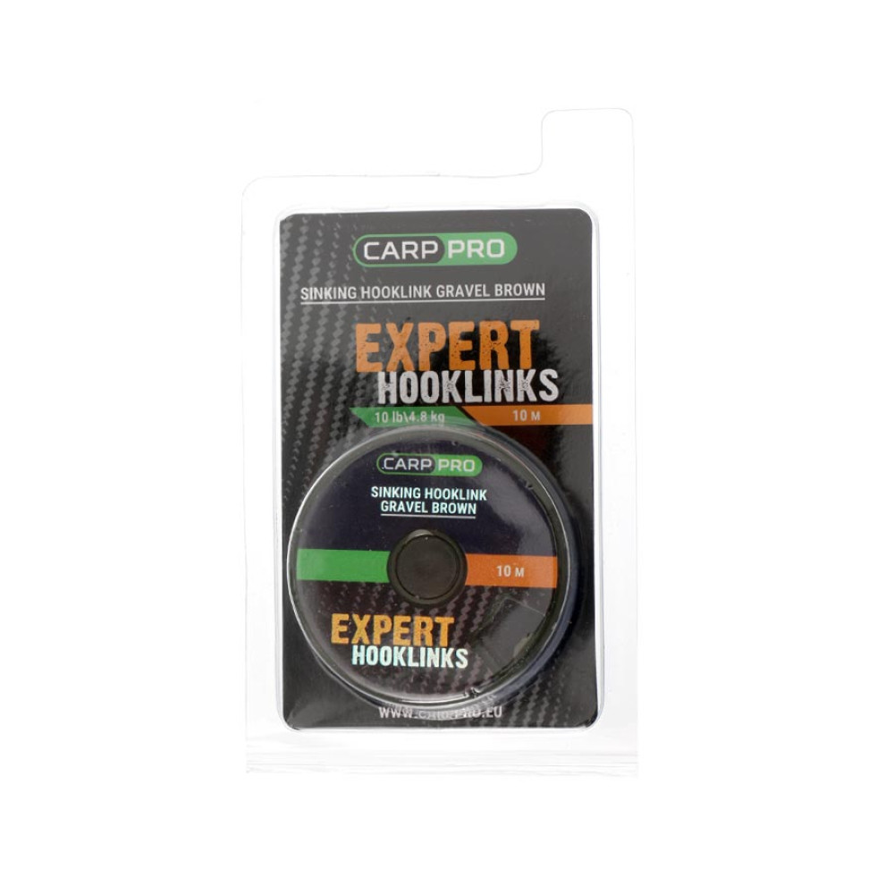 FIR SINKING HOOKLINK GRAVEL BROWN 10m 10 Lb 