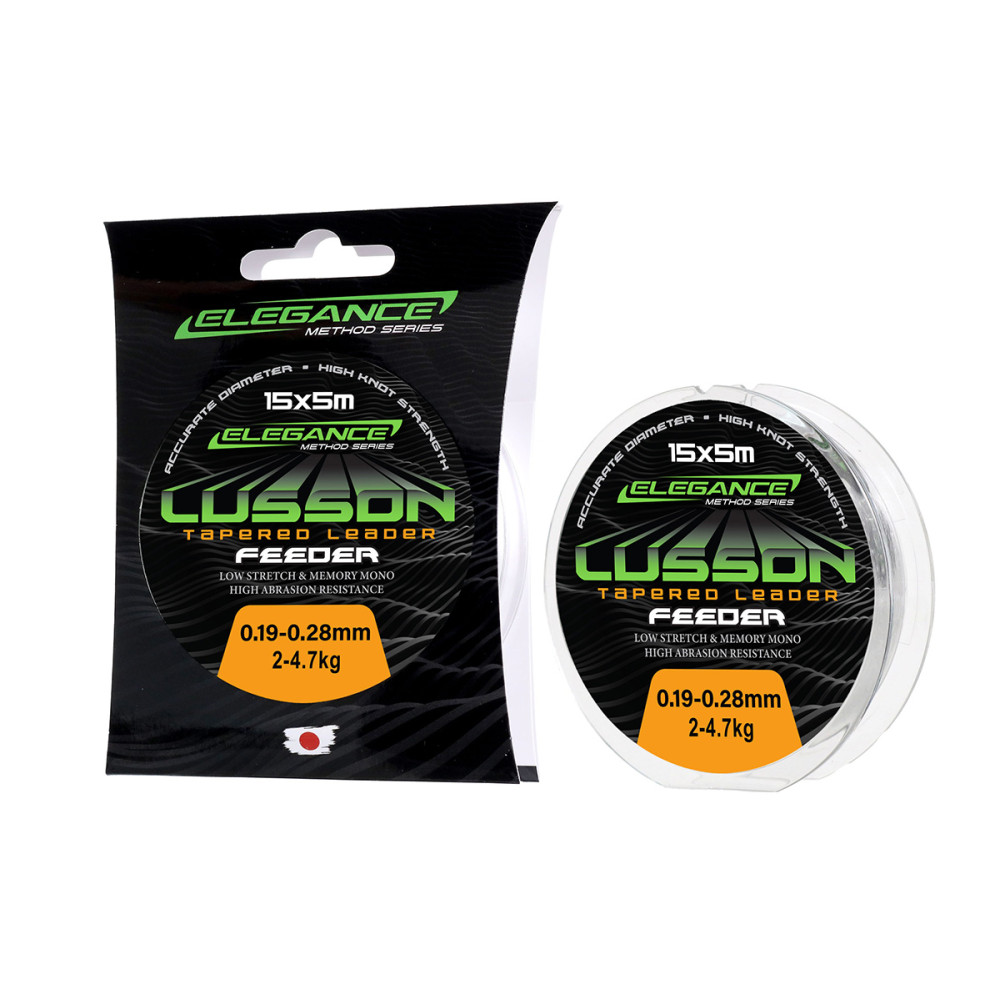 FIR LUSSON TAPERED LEADER 15x5m 0.18mm 0.25mm 