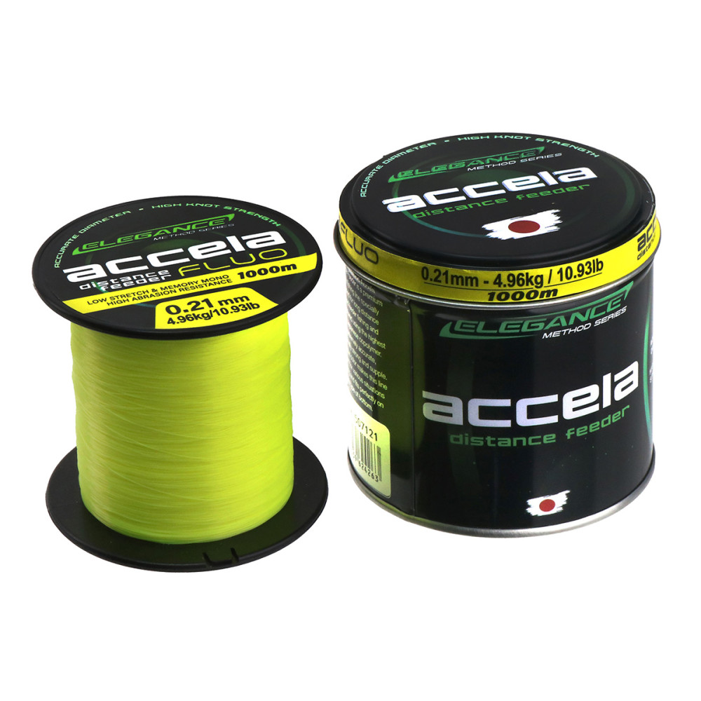 FIR ACCELA DISTANCE FEEDER FLUO 1000m 0.24mm 