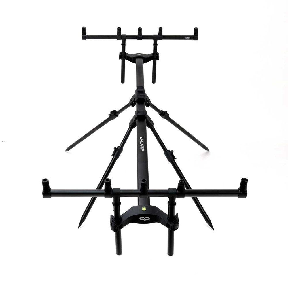 ROD POD D-CARP 3/4 LANSETE 4 PICIOARE  NEGRU ALUMINIU 