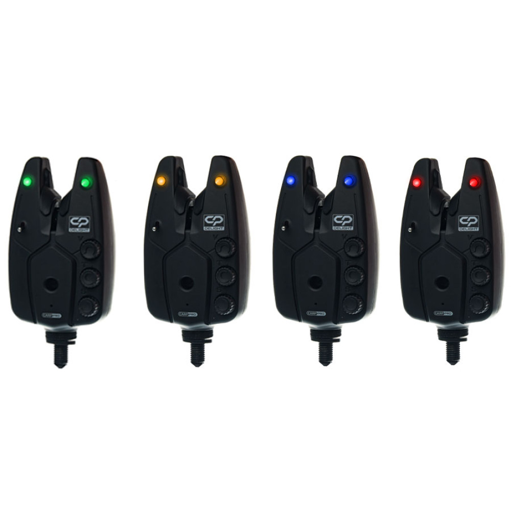 SET AVERTIZORI DELIGHT BITE ALARM 4+1 Multicolor + husa neopren 