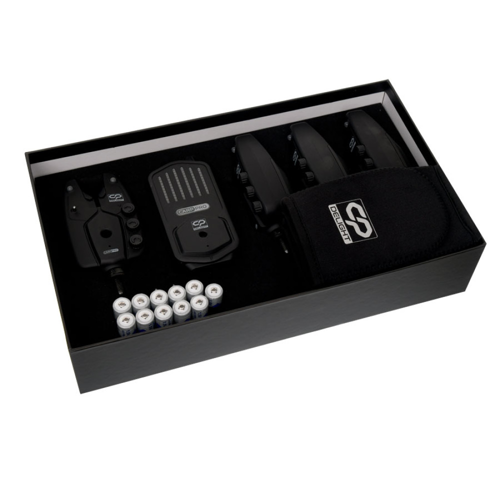 SET AVERTIZORI DELIGHT BITE ALARM 4+1 Multicolor + husa neopren 