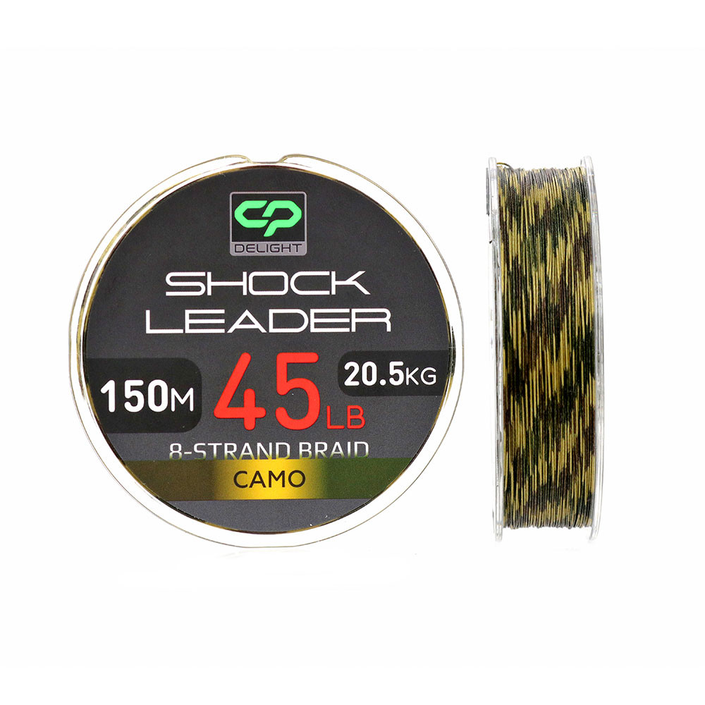 FIR DELIGTH SHOCK LEADER 8x CAMO 150m 45Lb 