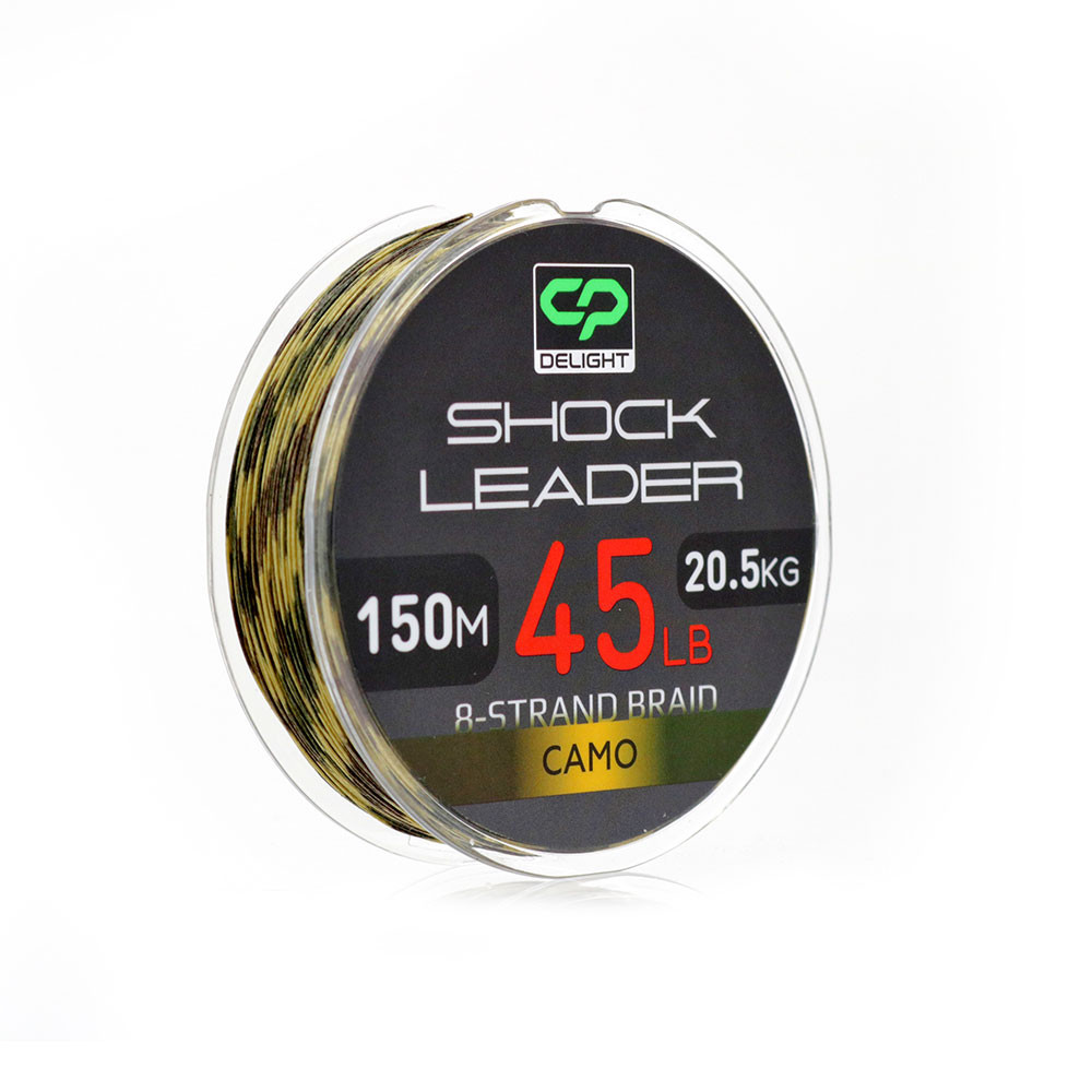 FIR DELIGTH SHOCK LEADER 8x CAMO 150m 45Lb 