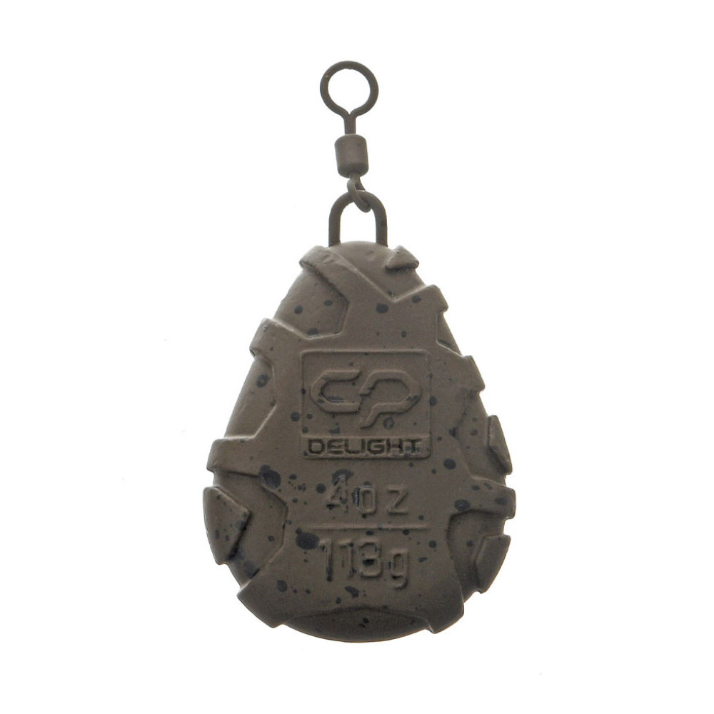 DELIGHT PLUMB FLAT PEAR SWIVEL LEAD 4.0OZ/113G 