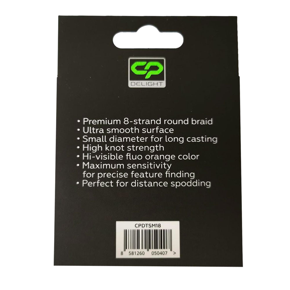 FIR DELIGTH SPOD & MARKER BRAID X8 FLUO ORANGE x8 0.18 mm 18 lb 200m 