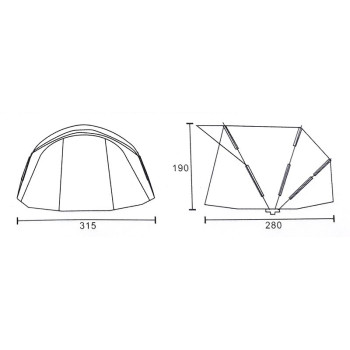 CORT DIAMOND DOME 2 MAN CU CAPSULA 10000 MM 