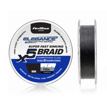FIR FAST SINKING BRAID BLACK 135m 0.08mm 