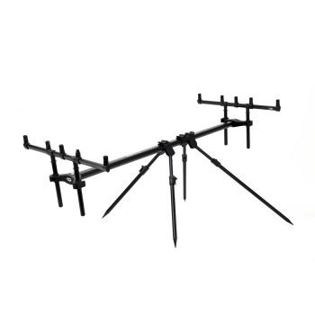ROD POD D-CARP 3/4 LANSETE 4 PICIOARE  NEGRU ALUMINIU 