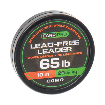 FIR Leadfree woven leader Camo 65Lb 10m 