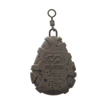 DELIGHT PLUMB FLAT PEAR SWIVEL LEAD 4.0OZ/113G 