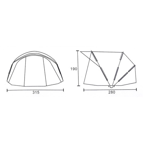 CORT DIAMOND DOME 2 MAN CU CAPSULA 10000 MM 