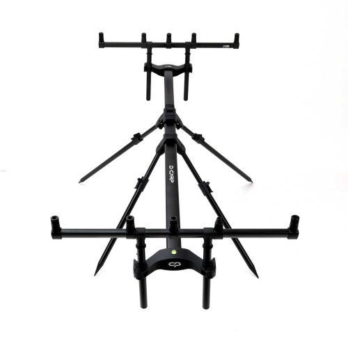 ROD POD D-CARP 3/4 LANSETE 4 PICIOARE  NEGRU ALUMINIU 