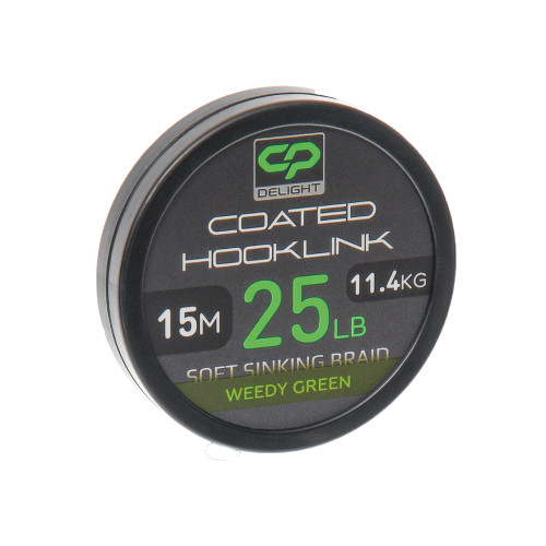FIR DELIGTH HOOK LINK  SOFT COATED WEEDY GREEN SINKING 10m 15Lb 